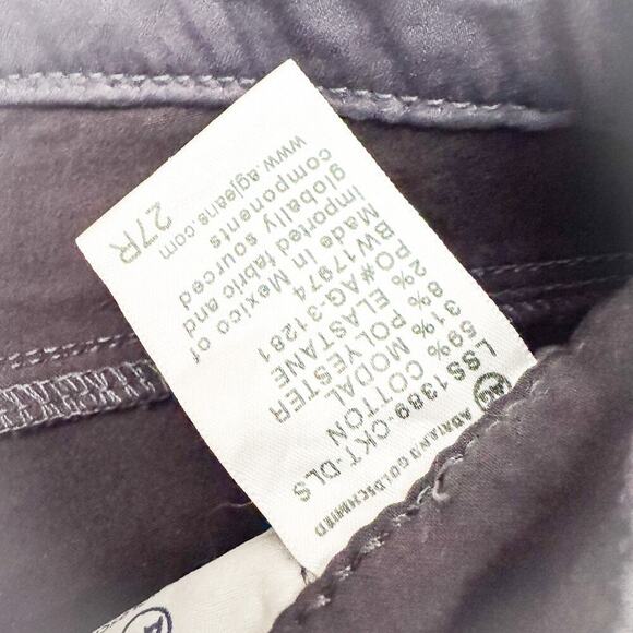 AG The Legging Ankle Super Skinny Ankle Dark Gray Coated Pants Size 27 - Picture 6 of 8